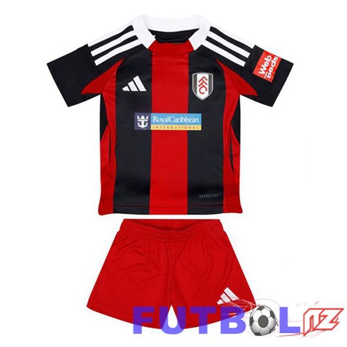 Camisetas De Futbol Fulham FC Ninos Segunda Rojo Negro 2024/2025