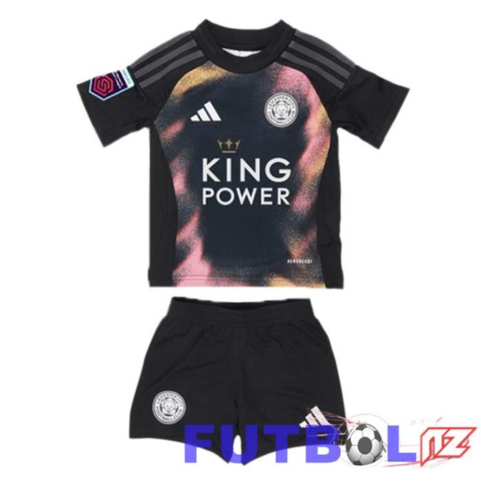 Camisetas De Futbol Leicester City Ninos Segunda Negro 2024/2025