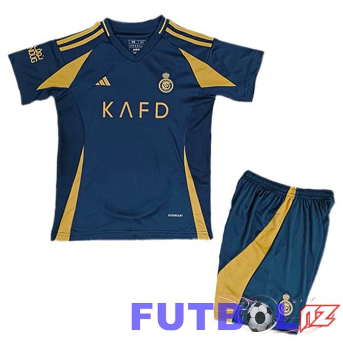 Camisetas De Futbol Al-Nassr FC Ninos Segunda Azul 2024/2025