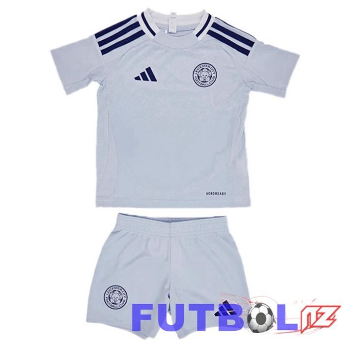 Camisetas De Futbol Leicester City Ninos Tercera Gris 2024/2025