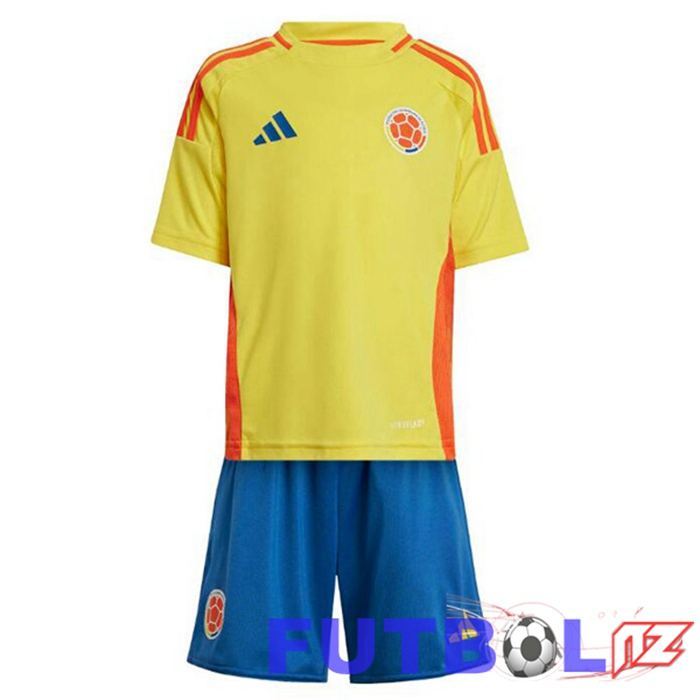 Camisetas De Futbol Equipe De Colombia Ninos Primera Amarillo 2024/2025