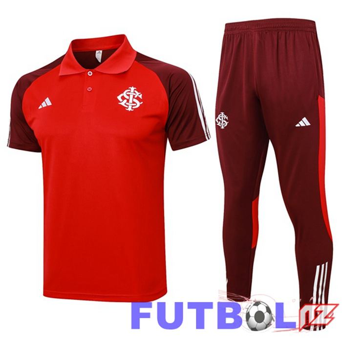 Camiseta Polo SC Internacional + Pantalones Rojo 2024/2025