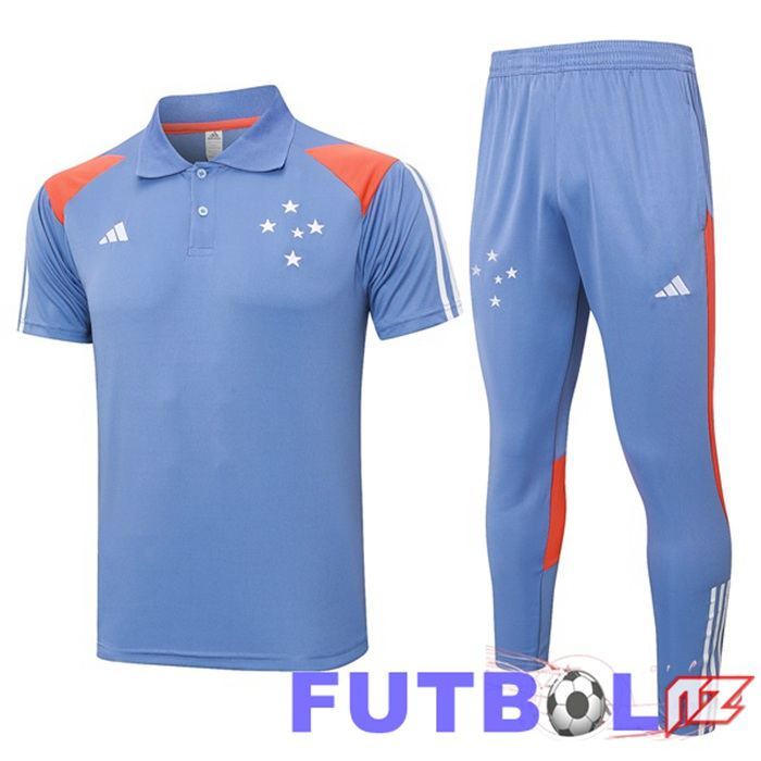 Camiseta Polo Cruzeiro EC + Pantalones Gris 2024/2025