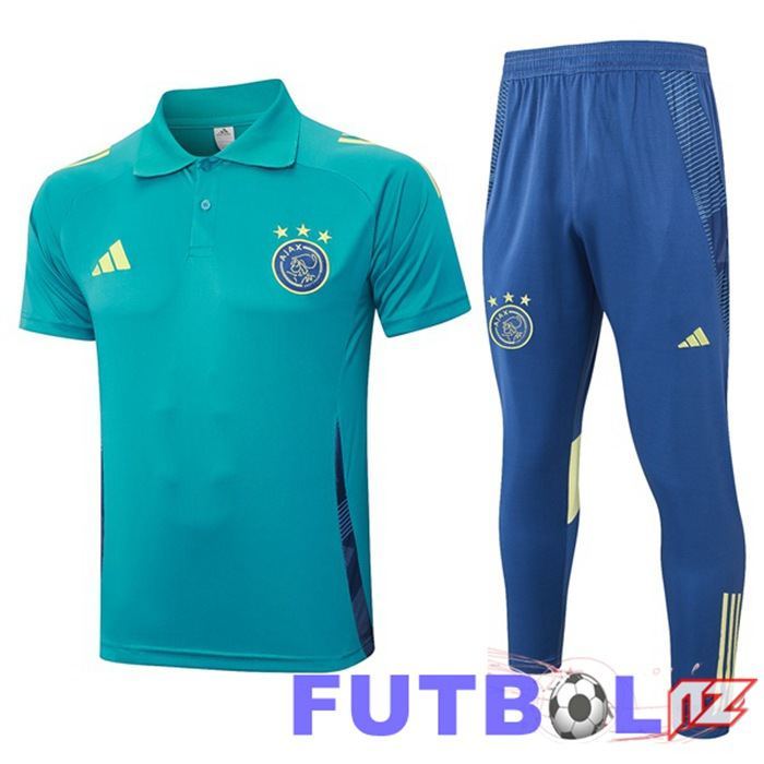 Camiseta Polo AFC Ajax + Pantalones Azul 2024/2025