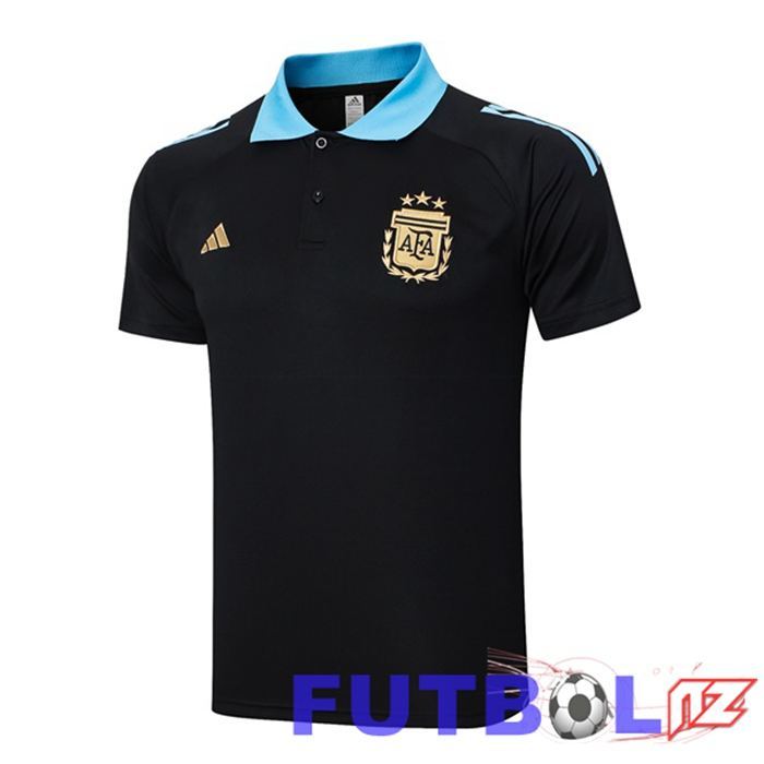Camiseta Polo Argentina Negro 2024/2025