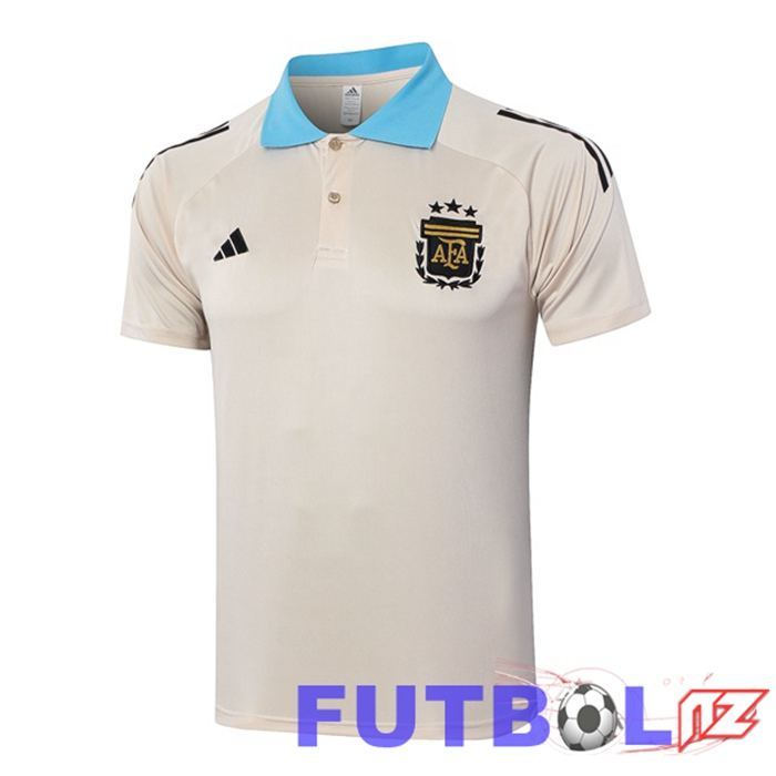 Camiseta Polo Argentina Amarillo 2024/2025