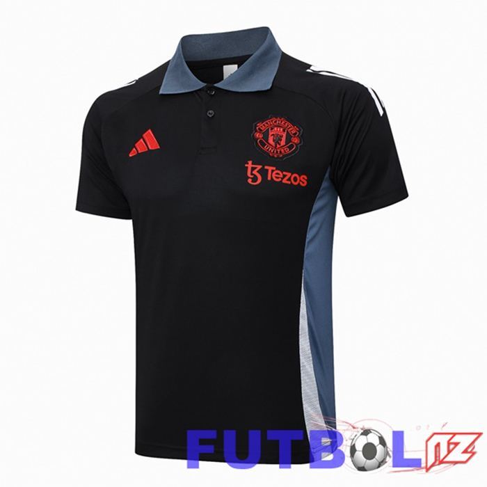 Camiseta Polo Manchester United Negro 2024/2025