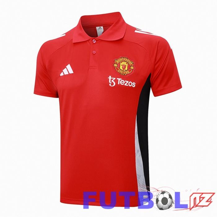 Camiseta Polo Manchester United Rojo 2024/2025