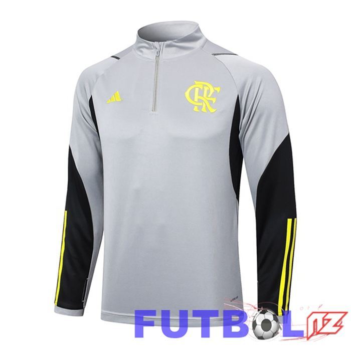 Sudadera De Entrenamiento Flamengo Gris 2024/2025