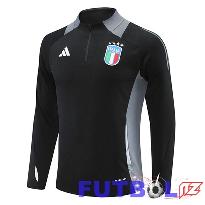 Sudadera De Entrenamiento Italia Negro 2024/2025