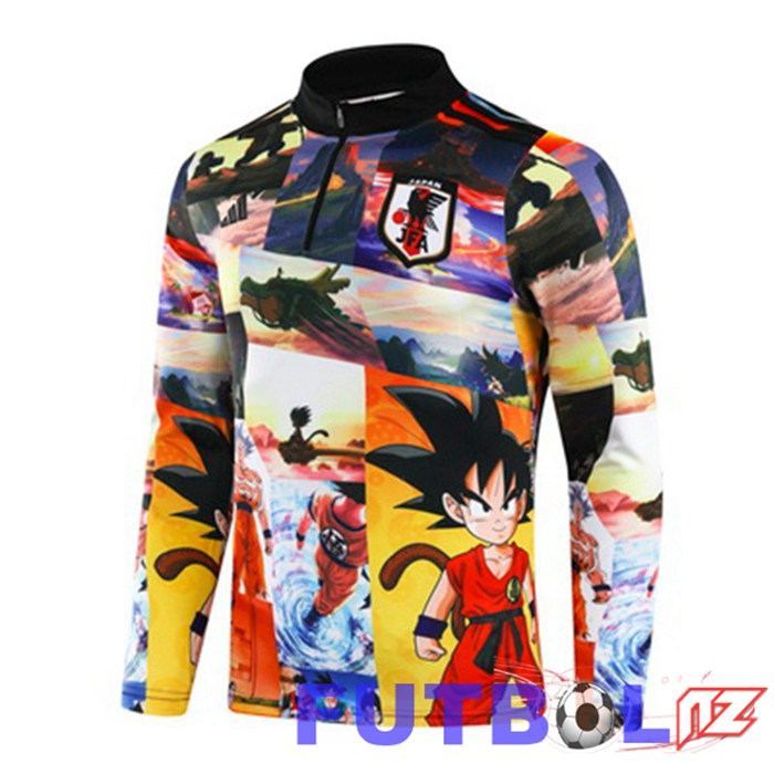 Sudadera De Entrenamiento Japon Amarillo Negro 2024/2025