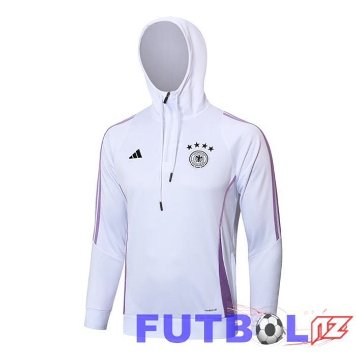 Sudadera Con Capucha Alemania Blanco 2024/2025