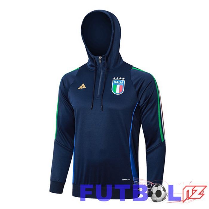 Sudadera Con Capucha Italia Azul Real 2024/2025