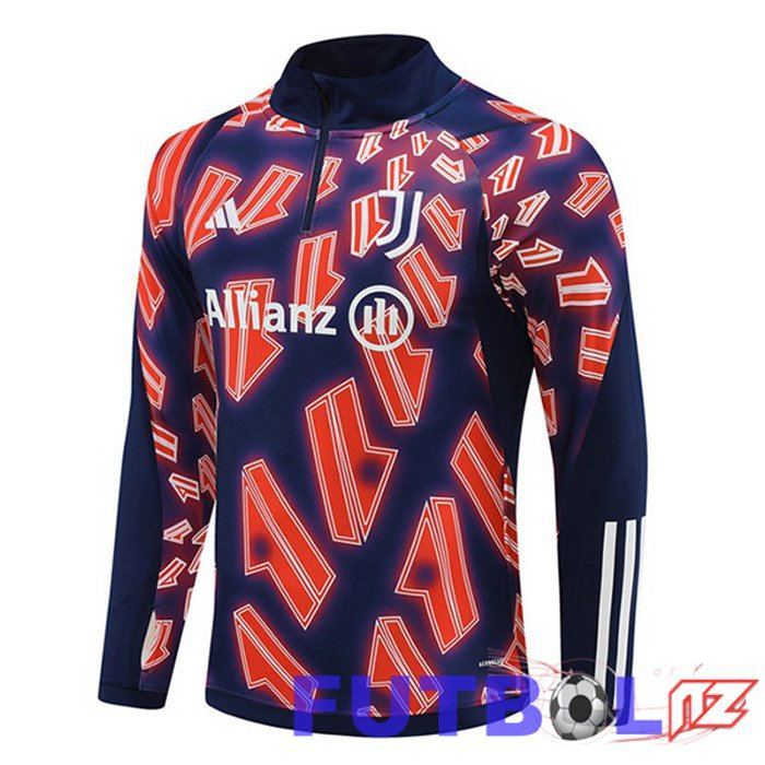 Sudadera De Entrenamiento Juventus Rojo Azul Real 2024/2025