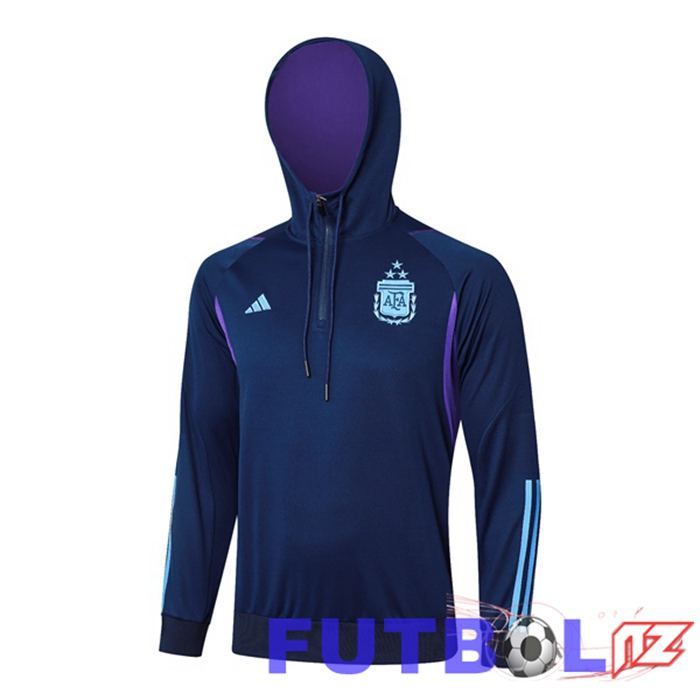 Sudadera Con Capucha Argentina Azul Real 2024/2025