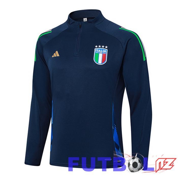 Sudadera De Entrenamiento Italia Azul Real 2024/2025