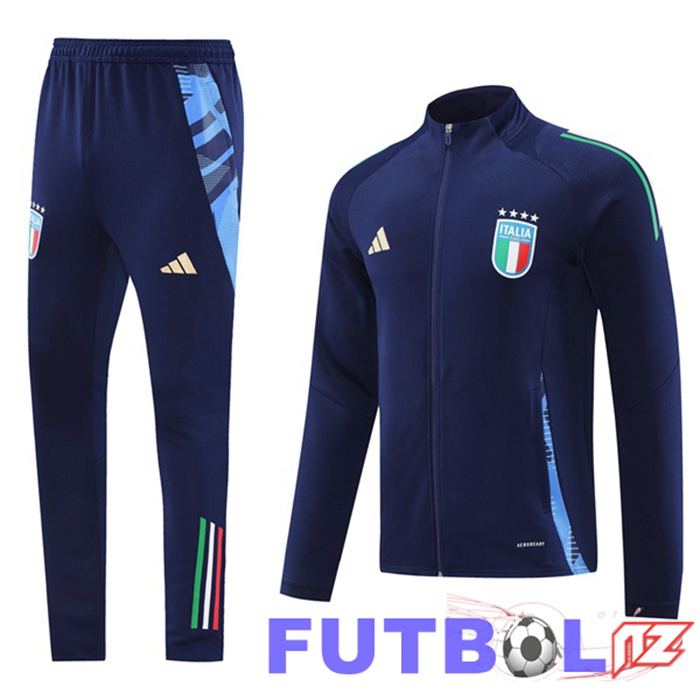 Chandal Equipos De Futbol - Chaqueta Italia Azul Real 2024/2025