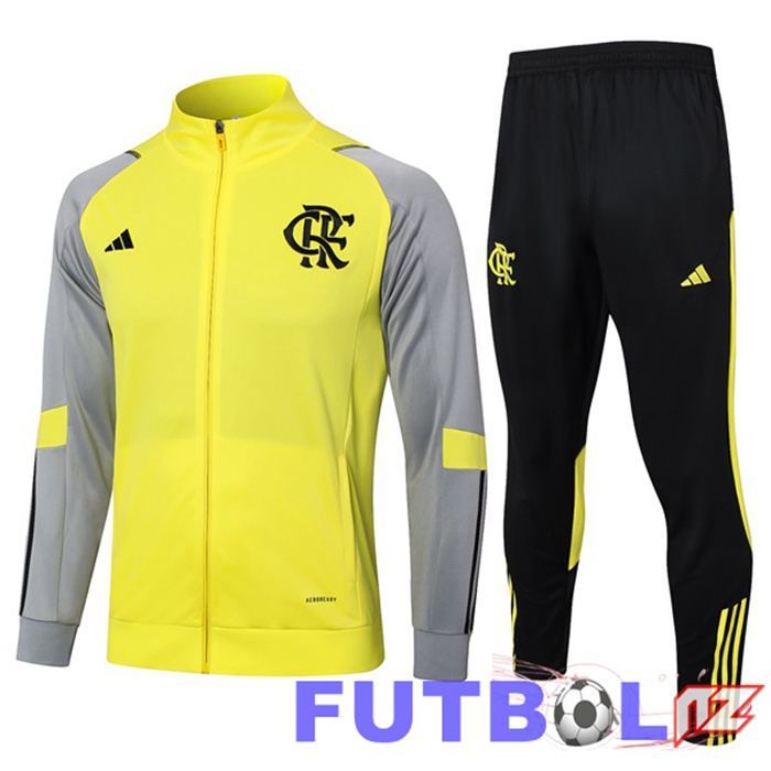 Chandal Equipos De Futbol - Chaqueta Flamengo Amarillo 2024/2025