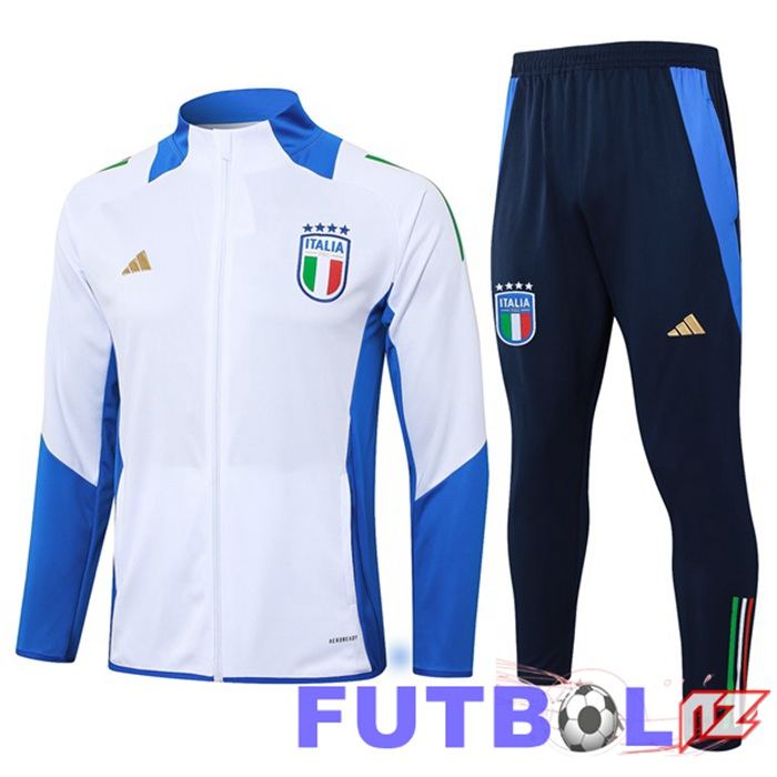 Chandal Equipos De Futbol - Chaqueta Italia Blanco 2024/2025