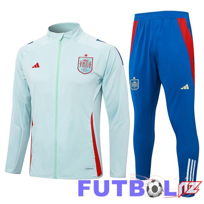 Chandal Equipos De Futbol - Chaqueta España Verde 2024/2025