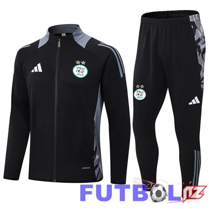 Chandal Equipos De Futbol - Chaqueta Argelia Negro 2024/2025