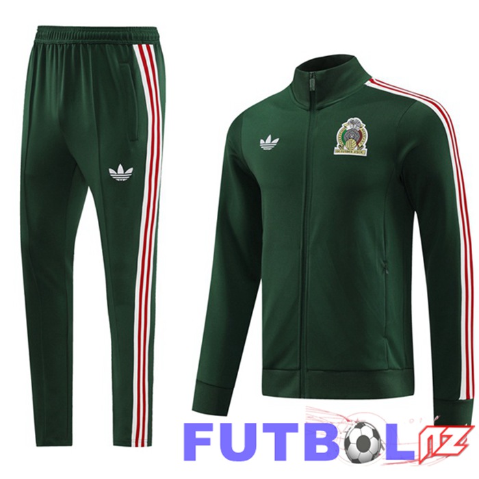 Chandal Equipos De Futbol - Chaqueta México Verde 2024/2025
