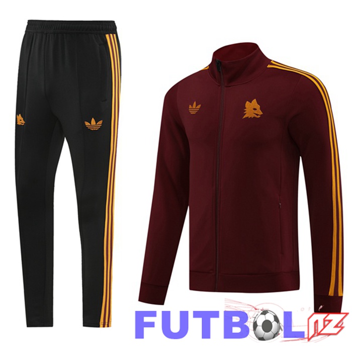 Chandal Equipos De Futbol - Chaqueta AS Roma Rojo 2024/2025