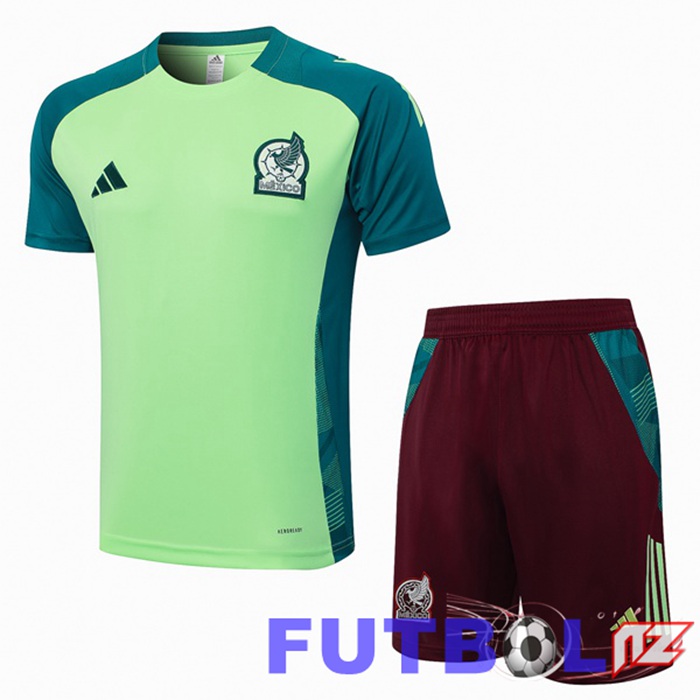 Camiseta Entrenamiento México + Cortos Verde 2024/2025