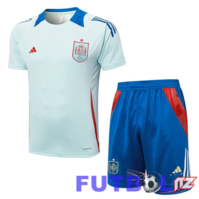 Camiseta Entrenamiento España + Cortos Azul 2024/2025