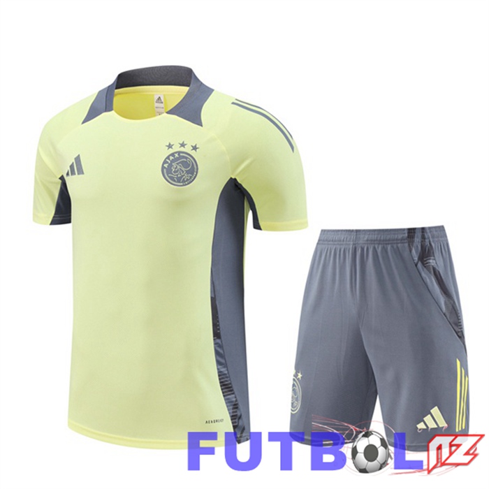 Camiseta Entrenamiento AFC Ajax + Cortos Amarillo 2024/2025