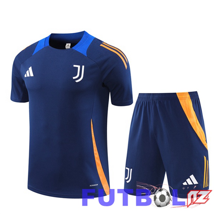 Camiseta Entrenamiento Juventus + Cortos Azul Real 2024/2025