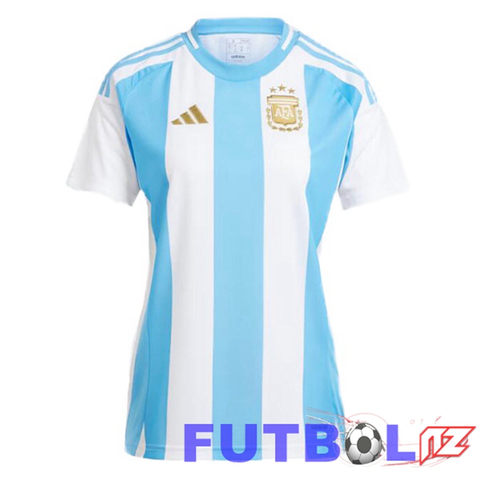 Camiseta Nacional Argentina Mujer Primera Azul Blanco 2024/2025 Camiseta Nacional Argentina Mujer Primera Azul Blanco 2024/2025
