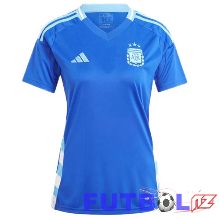 Camiseta Nacional Argentina Mujer Segunda Azul 2024/2025 Camiseta Nacional Argentina Mujer Segunda Azul 2024/2025