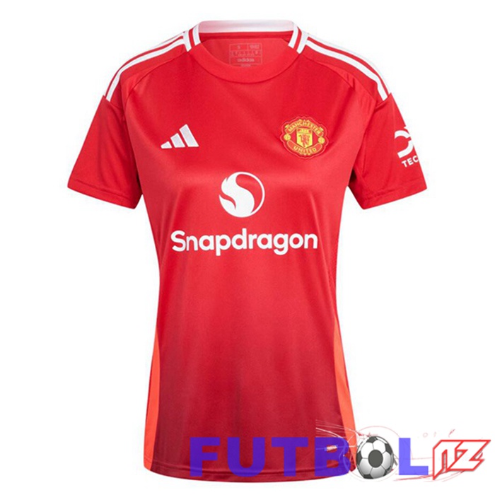 Camisetas De Futbol Manchester United Mujer Primera Rojo 2024/2025