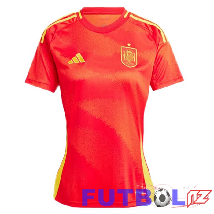 Camiseta Nacional España Mujer Primera Rojo 2024/2025