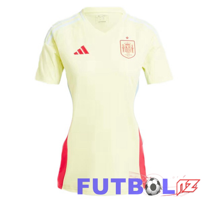 Camiseta Nacional España Mujer Segunda Amarillo 2024/2025