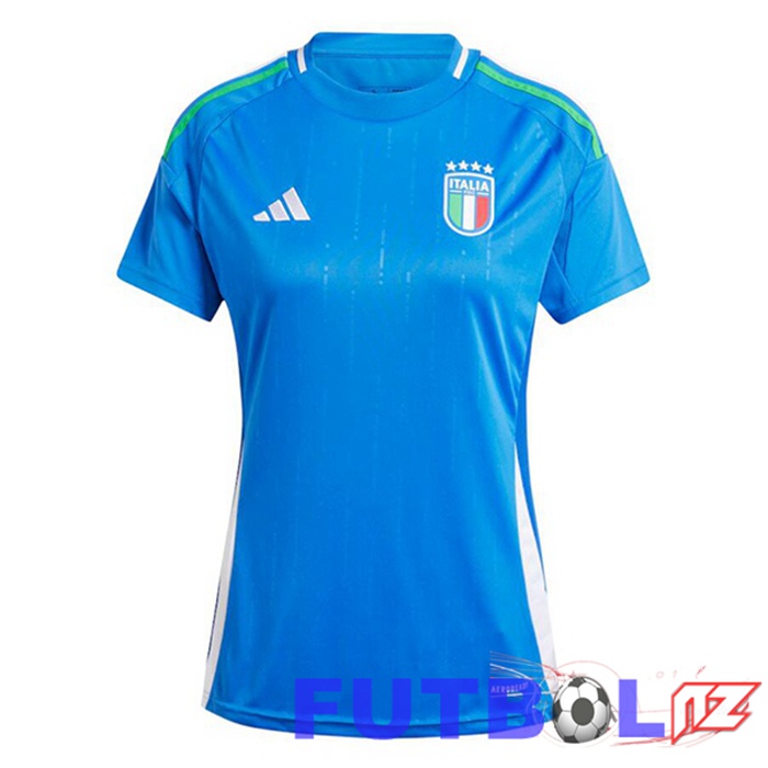 Camiseta Nacional Italia Mujer Primera Azul 2024/2025 Camiseta Nacional Italia Mujer Primera Azul 2024/2025