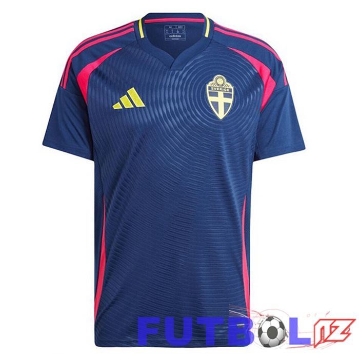 Camiseta Nacional Suecia Segunda Azul Real 2024/2025
