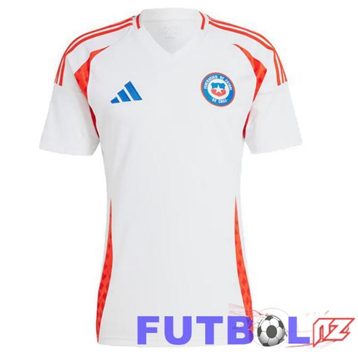 Camiseta Nacional Chile Segunda Blanco 2024/2025 Camiseta Nacional Chile Segunda Blanco 2024/2025