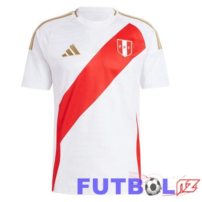 Camiseta Nacional Perú Primera Blanco 2024/2025 Camiseta Nacional Perú Primera Blanco 2024/2025
