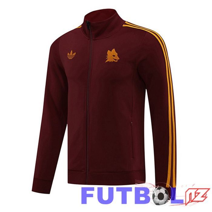 Chaquetas Futbol AS Roma Rojo 2024/2025 Chaquetas Futbol AS Roma Rojo 2024/2025