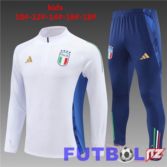 Chandal Equipos De Futbol Italia Ninos Blanco 2024/2025