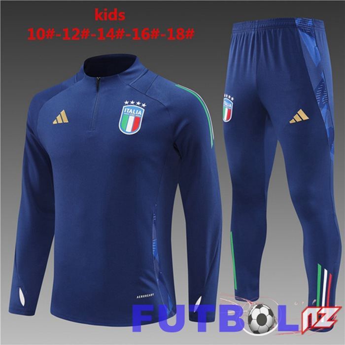 Chandal Equipos De Futbol Italia Ninos Azul 2024/2025