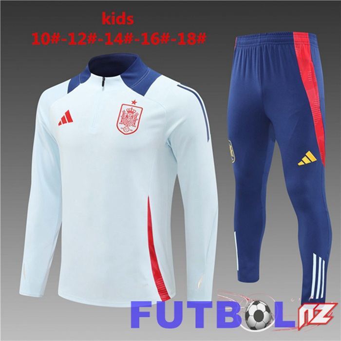 Chandal Equipos De Futbol España Ninos Blanco 2024/2025