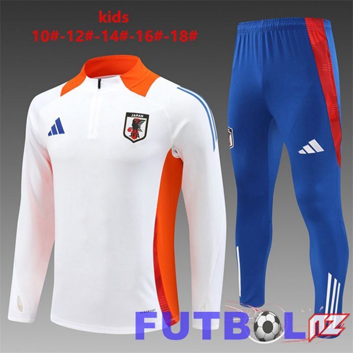 Chandal Equipos De Futbol Japon Ninos Blanco 2024/2025