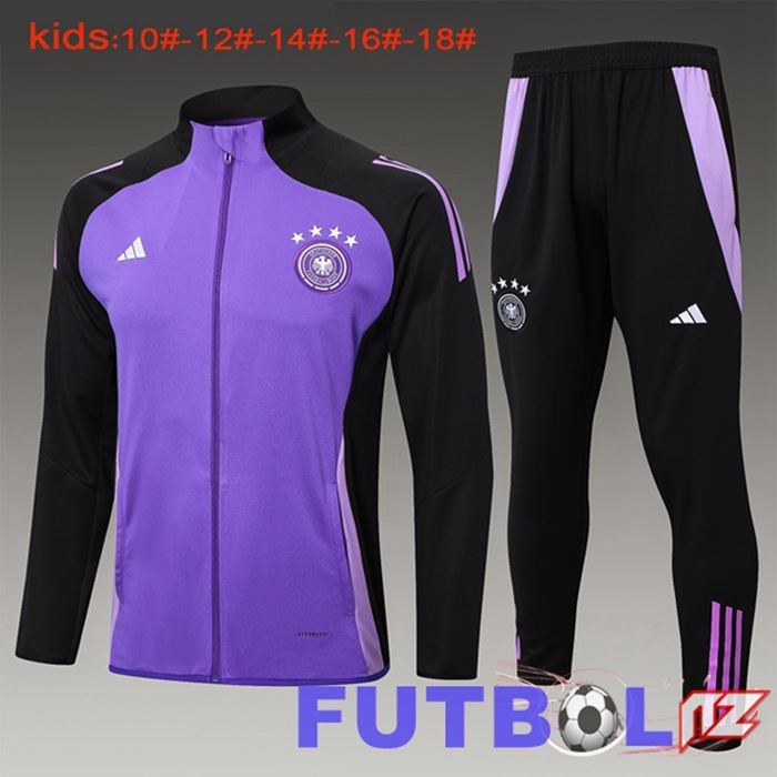 Chandal Equipos De Futbol - Chaqueta Alemania Ninos Púrpura 2024/2025