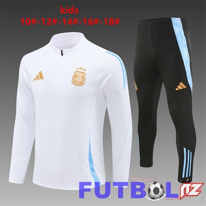 Chandal Equipos De Futbol Argentina Ninos Blanco 2024/2025