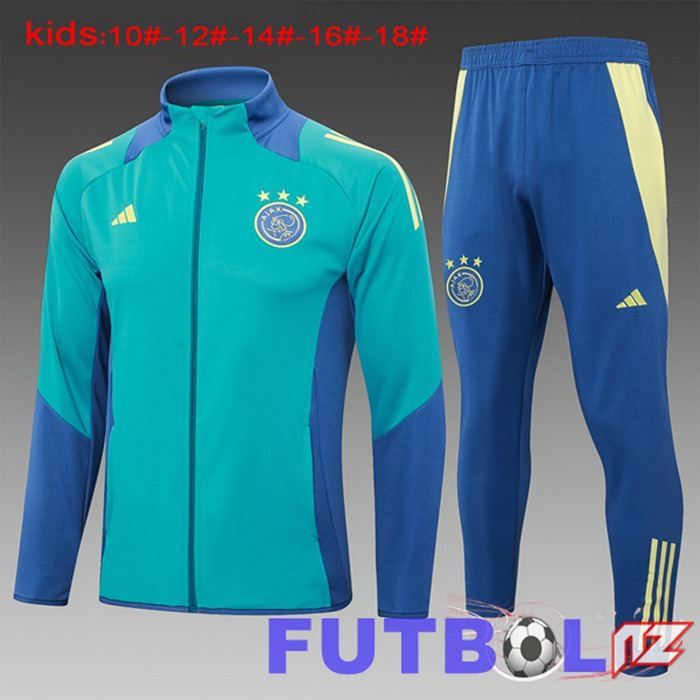 Chandal Equipos De Futbol - Chaqueta AFC Ajax Ninos Verde 2024/2025