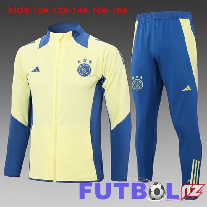 Chandal Equipos De Futbol - Chaqueta AFC Ajax Ninos Amarillo 2024/2025