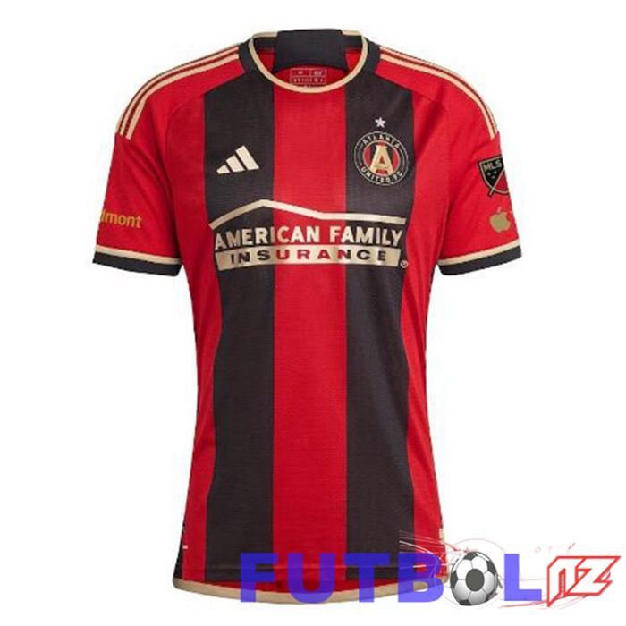 Camisetas De Futbol Atlanta United Primera Rojo Negro 2024/2025 Camisetas De Futbol Atlanta United Primera Rojo Negro 2024/2025